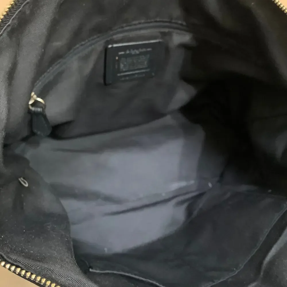 COACH Large Black Crossgrain Leather GALLERY Tote Shoulder Tote F79608